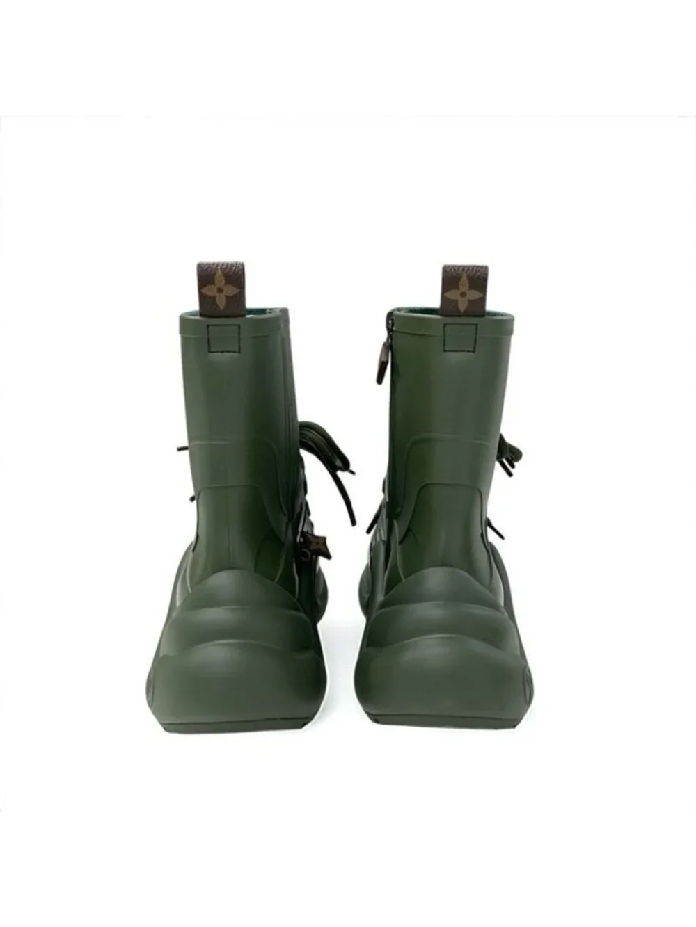 Louis Vuitton Arclight Line Monogram Boots Short Shoes Rubber Khaki - Picture 5 of 9